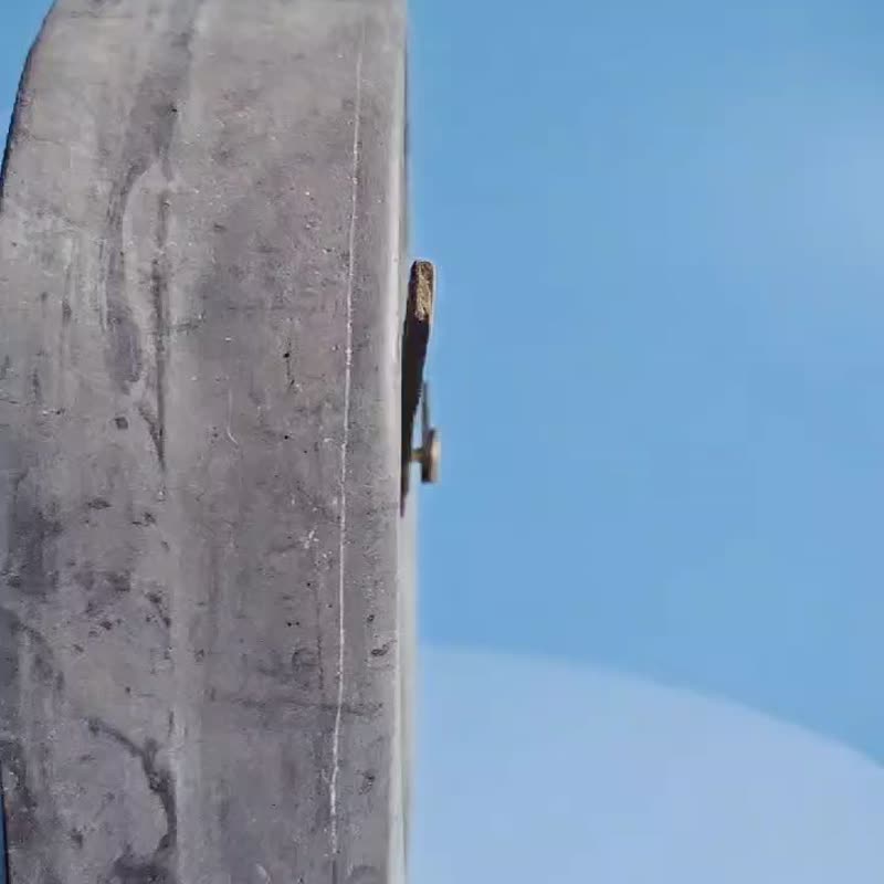 玩柅 350g 点字座台钟【简约家居】 - 时钟/闹钟 - 水泥 黑色