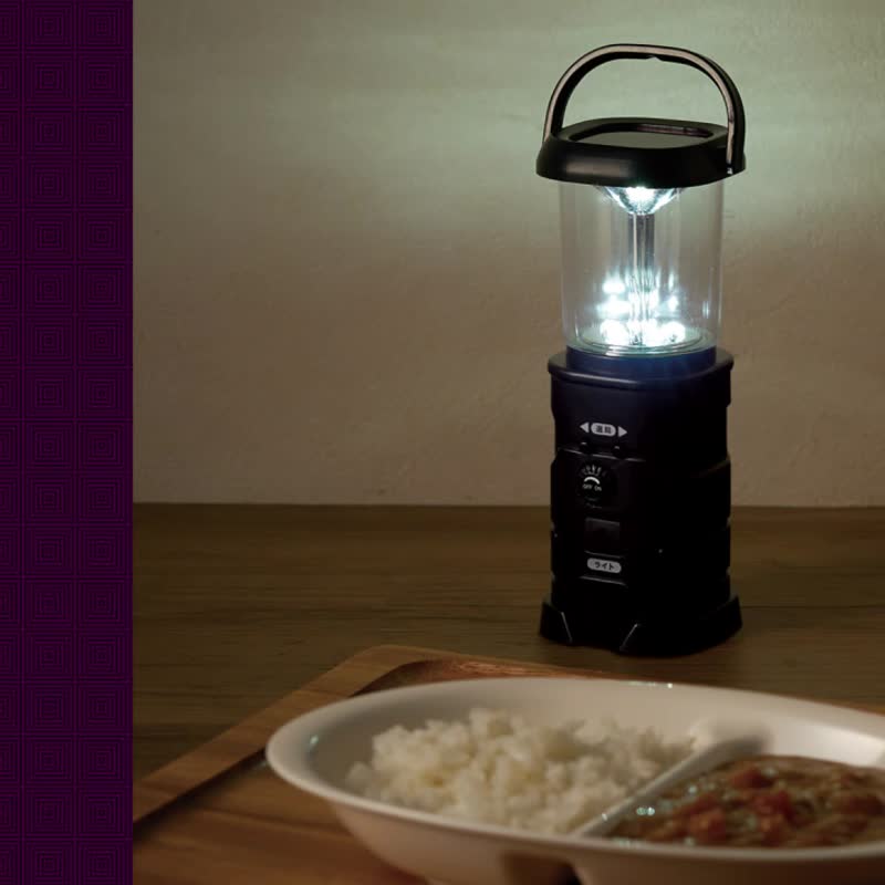 Emergency Radio Crank Solar  Hand Weather USB Power Bank Charger Flash Light - 露营用品 - 塑料 黑色