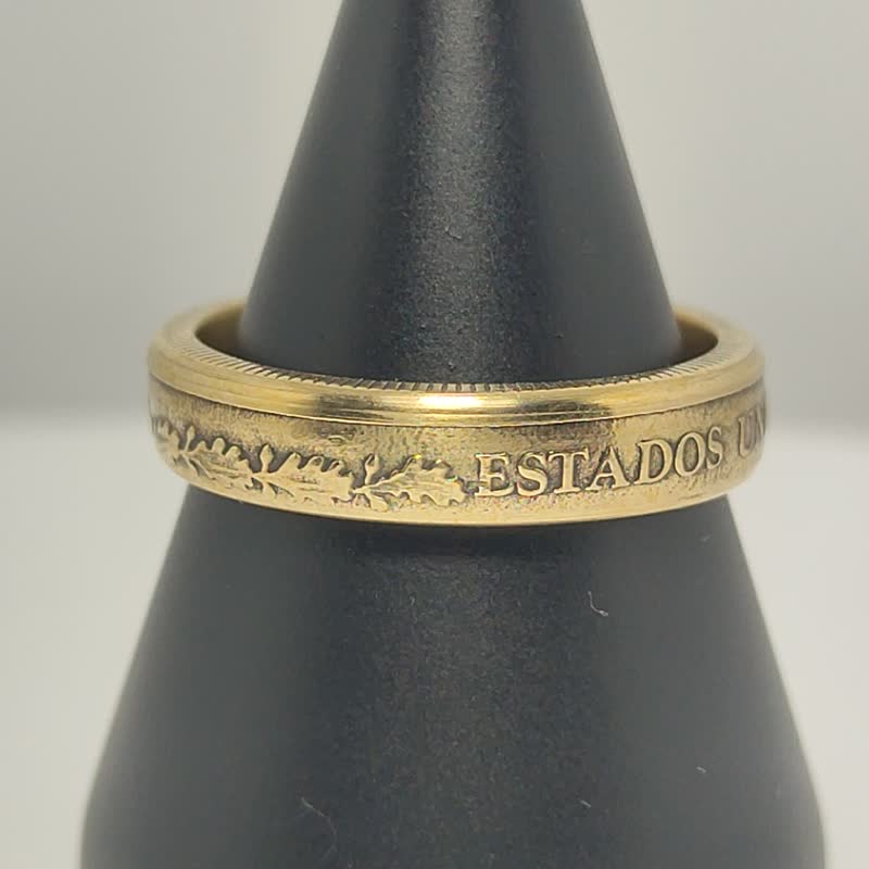 墨西哥钱币戒指, 墨西哥旧钱币戒指, 墨西哥硬币戒指, 墨西哥人戒指 - 戒指 - 其他金属 