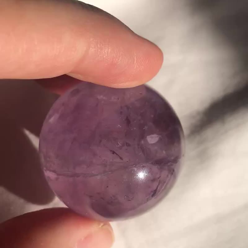 波利维亚 紫晶球 达碧兹 查皮丘 紫水晶 矿标 水晶球 水晶原矿 - 摆饰 - 水晶 紫色