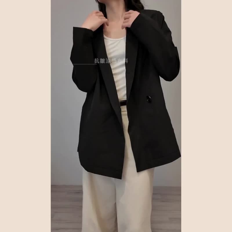 女装轻便凉感抗皱西装外套 - 女装西装外套/风衣 - 聚酯纤维 多色