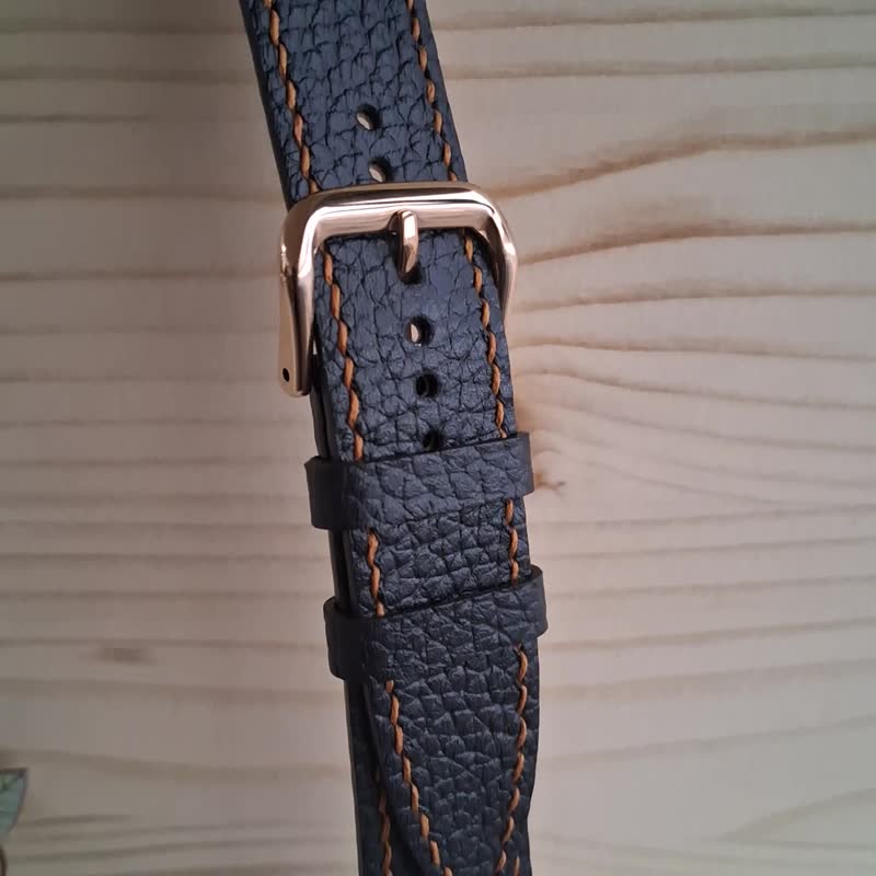 apple watch皮革表带 / 手工制作 / 黑 - 表带 - 真皮 