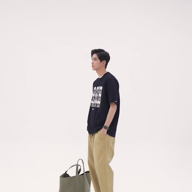 DAKYAM文字游戏排版印花纯棉短袖T恤 - 男装上衣/T 恤 - 棉．麻 