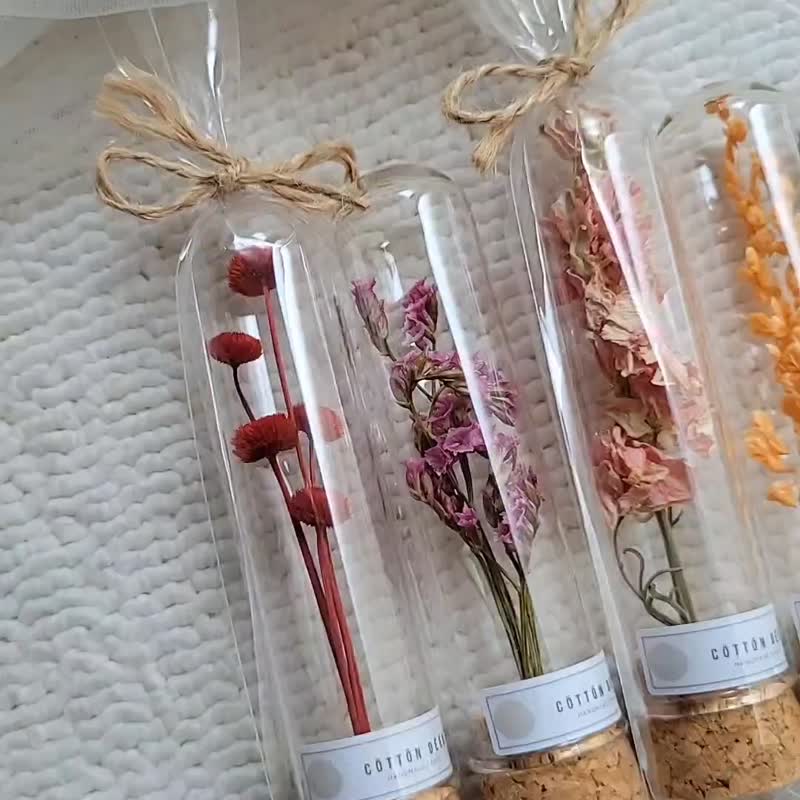 干燥花玻璃试管。婚礼小物。摆饰。附简易包装 - 干燥花/捧花 - 植物．花 