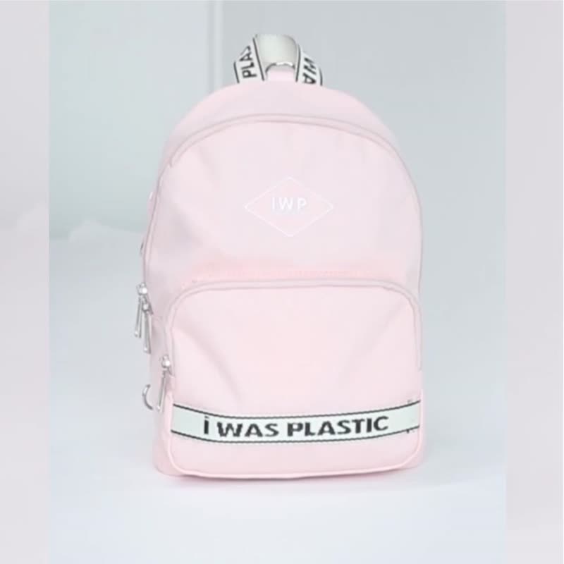 【IWP】Mini Backpack 3WAY 韩国轻量迷你走走包-象牙白 礼物 - 后背包/双肩包 - 环保材料 白色