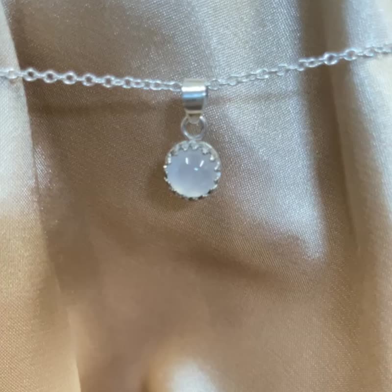 翡翠项链 925银项链 冰种翡翠 收藏增值首选 - 项链 - 玉石 银色