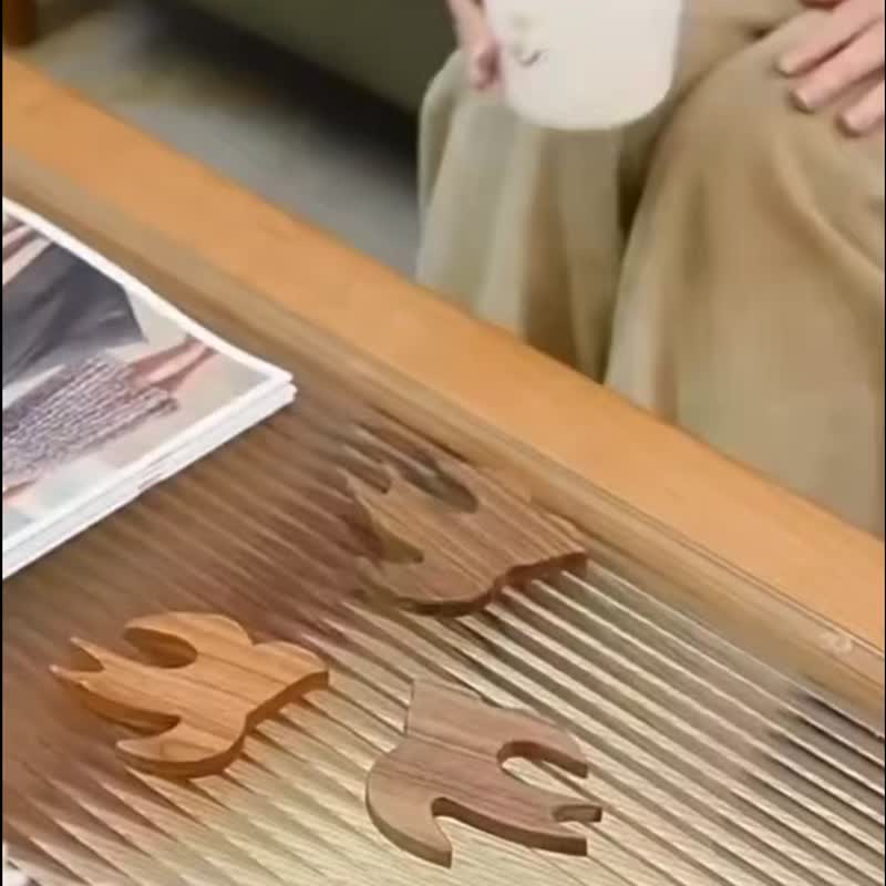 胡桃木磁吸冰箱贴  飞燕壁贴墙贴  可胶粘 可做杯垫 - 墙贴/壁贴 - 木头 