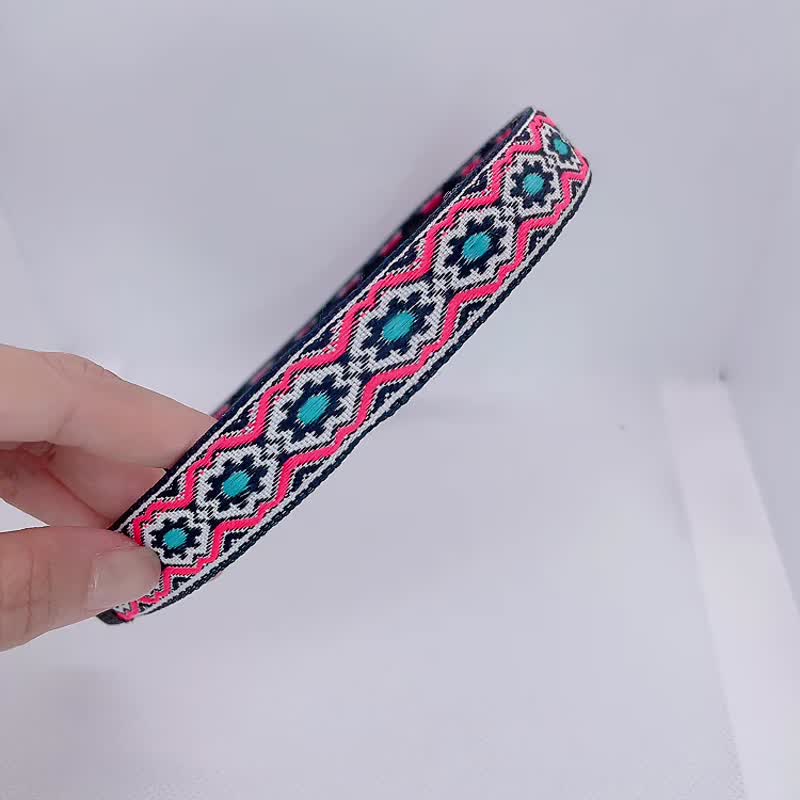 手工塑形减压发箍织带-可喜 - 发带/发箍 - 绣线 