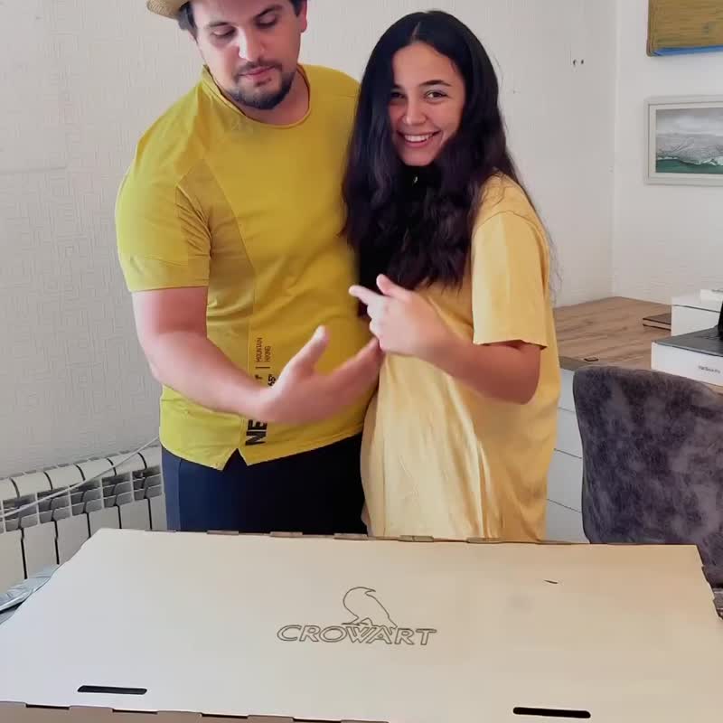 Terra 3D 木制世界地图 - 墙贴/壁贴 - 木头 