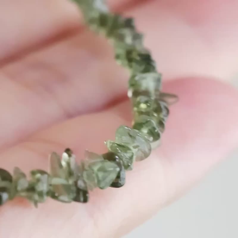 14kgf 摩达维特 手链 瓶绿色 - 手链/手环 - 石头 绿色
