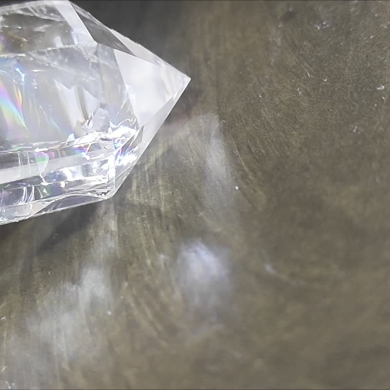爆彩白水晶双尖水晶|彩虹|crystal|摆设 - 摆饰 - 水晶 