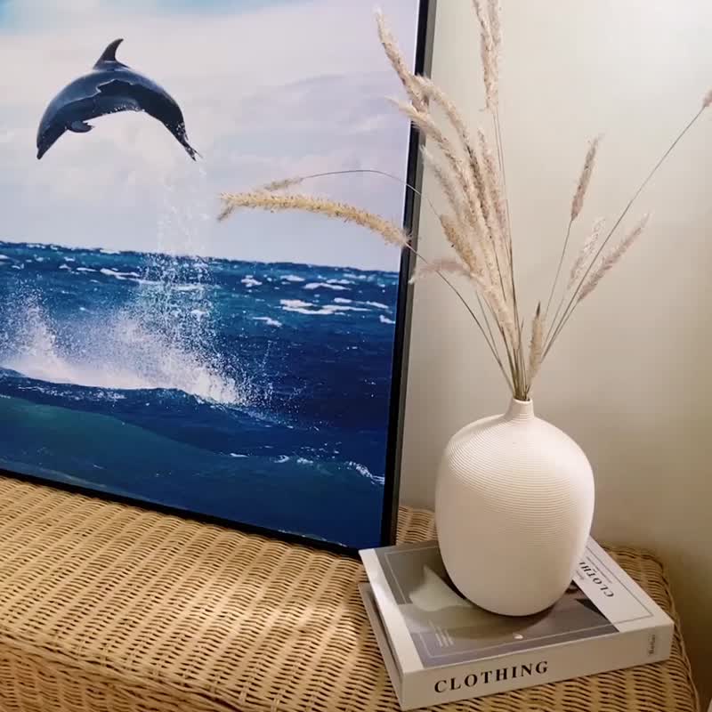 海豚的跳跃 - 海洋/海豚/自然/民宿/咖啡厅/方形挂画/方型画作/ - 海报/装饰画/版画 - 棉 多色