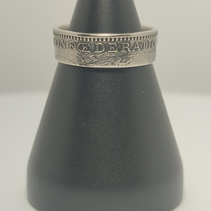 瑞士硬币戒指, 瑞士拉宾戒指, 瑞士女性戒指 - 戒指 - 其他金属 