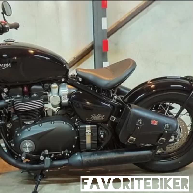 Triumph 侧袋 (深棕色) 真皮适用于 Bobber, Speedmaster, 无需支架 - 侧背包/斜挎包 - 真皮 