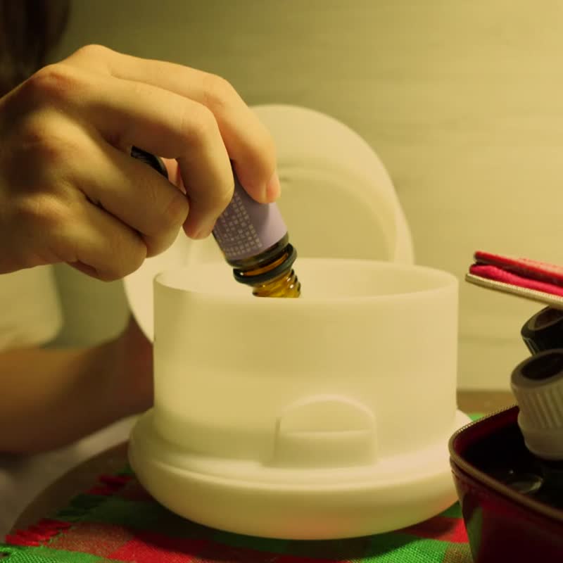 【森林扩香】 超音波香氛水氧机纯白款 居家芳香疗愈 - 香薰/精油/线香 - 其他材质 