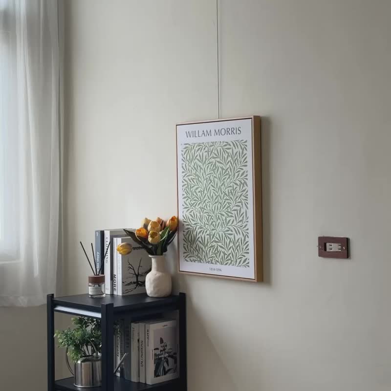 【微瑕特惠】【福利品】William Morris 绿柳 - 卧室挂画/简约风 - 海报/装饰画/版画 - 棉 绿色