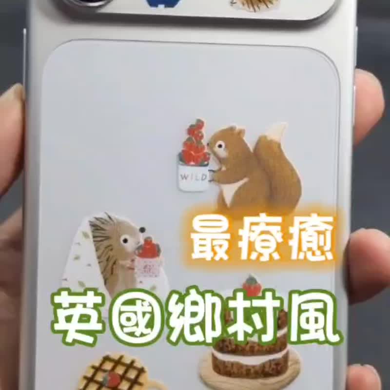 【森森物语】英国乡村风 可爱镜头底座贴/背贴 for i17 Pro Max - 手机配件 - 其他材质 