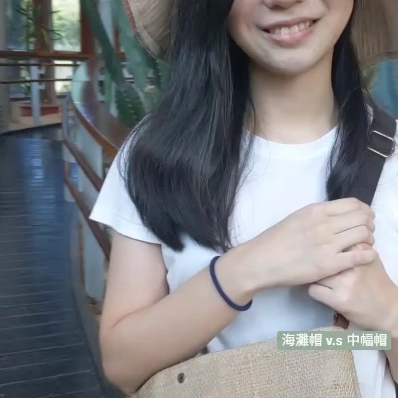 夏日海边必备环保再生咖袋帽海滩帽可定制化圣诞交换礼物圣诞礼物 - 帽子 - 棉．麻 咖啡色