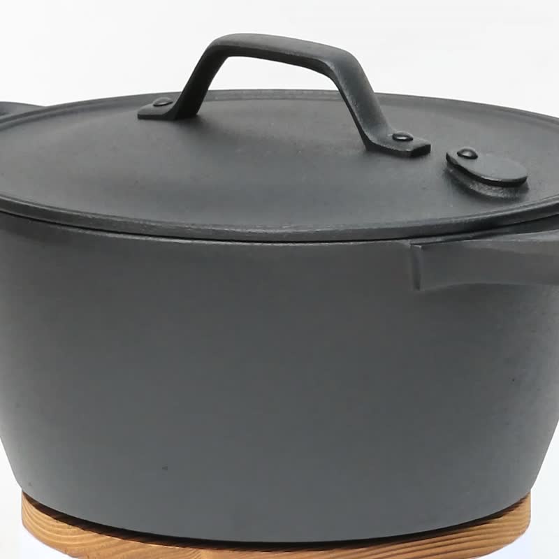 南部铁器 荷兰烤箱 铁锅 万能锅深型20cm IH对应 日本制 - 锅具/烤盘 - 其他金属 黑色
