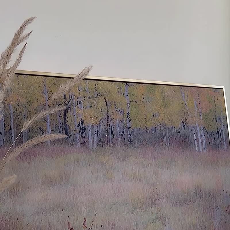 抽象画 • 白杨树林 II - 白杨树林/挂画/客厅摆设/公司布置 - 海报/装饰画/版画 - 棉 多色