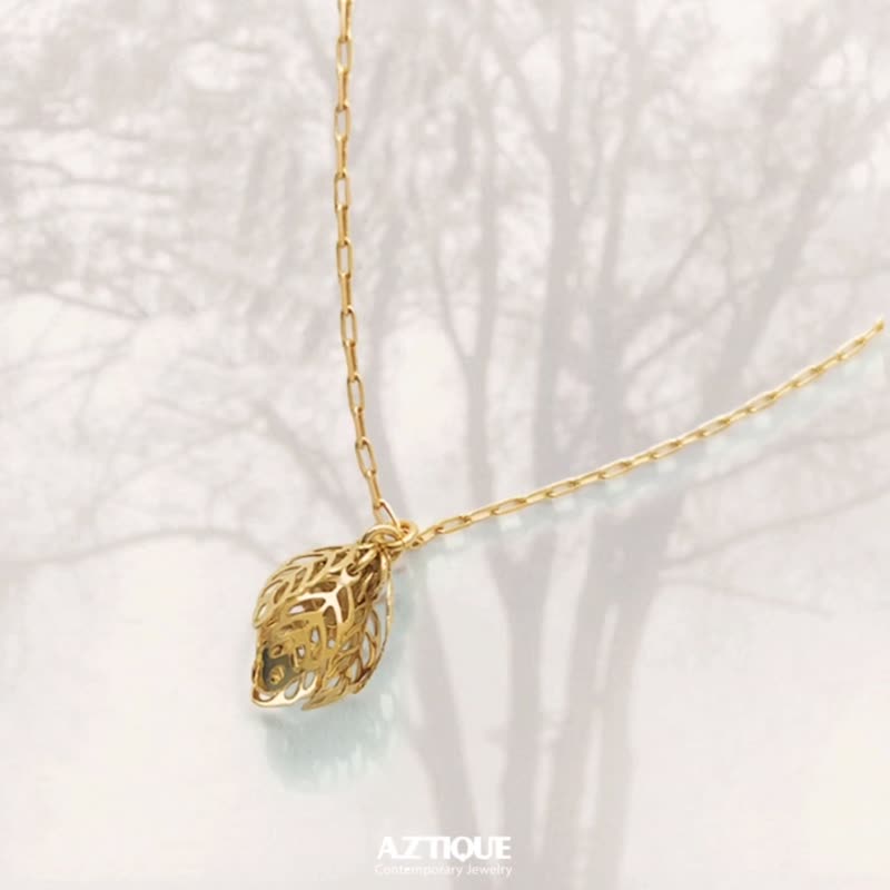 Leaf Necklace, Pendant ,Jewelry ,Gifts - 项链 - 其他金属 