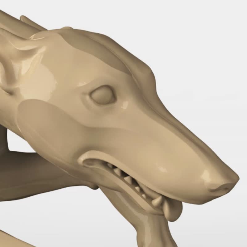 3D模型STL数控路由器文件3dprintable灰狗 - 其他数码设计 - 其他材质 