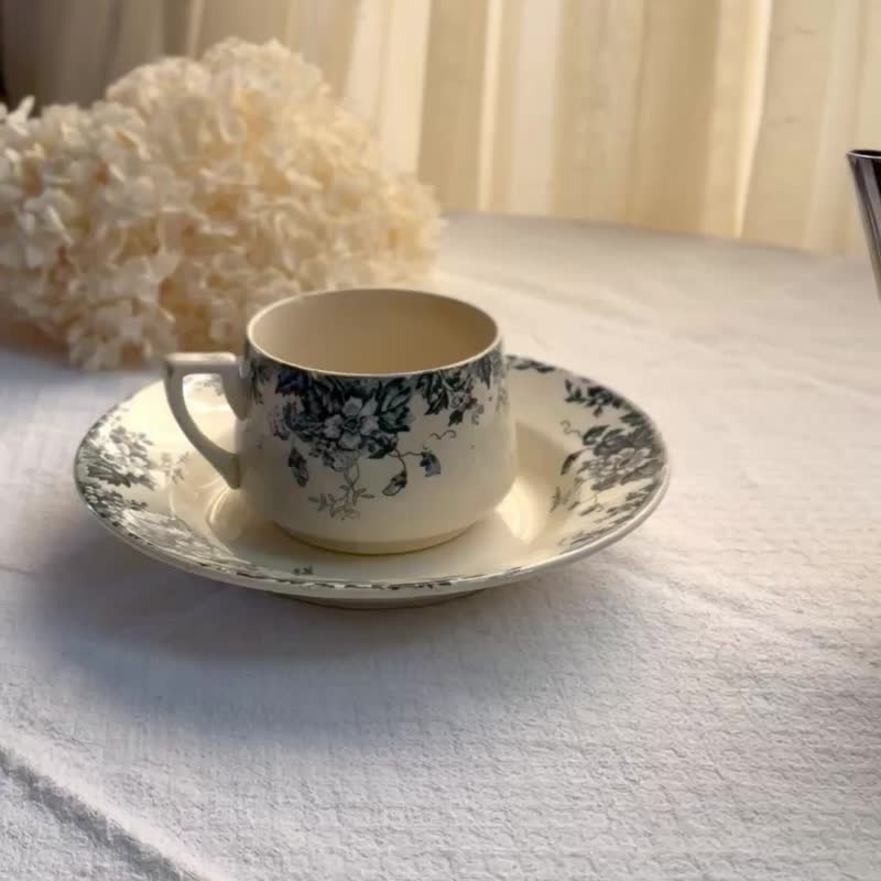 51024-法国古典镀银侧面木把巧克力壶咖啡壶 - 茶具/茶杯 - 银 