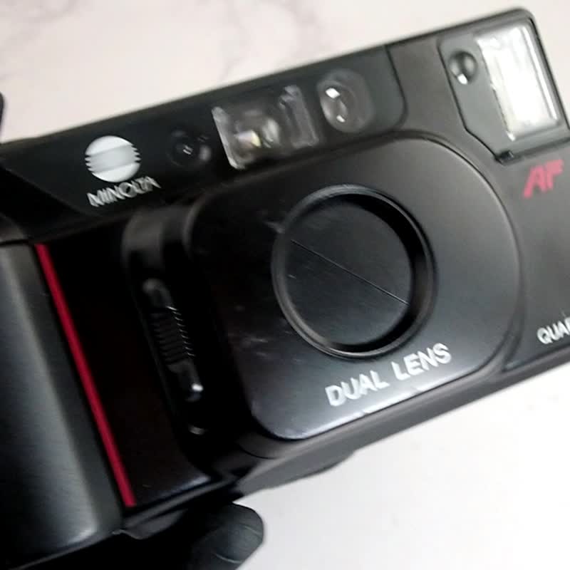 复古功能正常 MINOLTA MAC-DUAL 35mm/F3.5 50mm/.F5.6 胶卷随身相机 日本直送 - 相机 - 塑料 黑色
