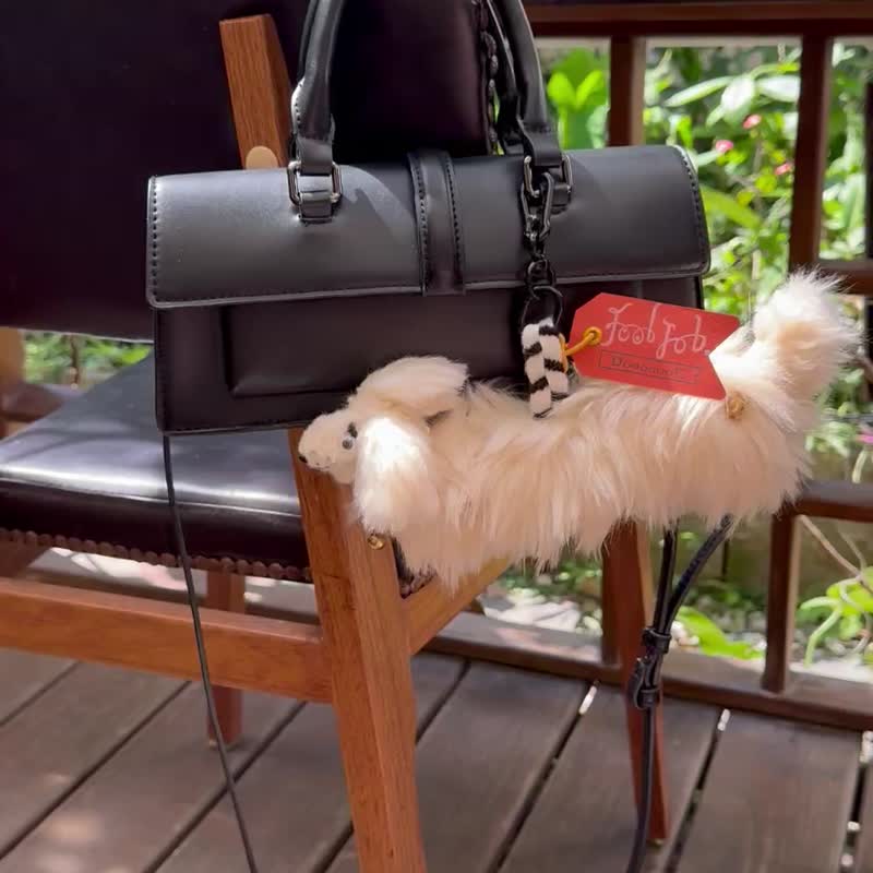 圣诞礼物【长狗DooooooG 】腊肠狗吊饰娃娃/腊肠狗/毕业/ - 吊饰 - 棉．麻 