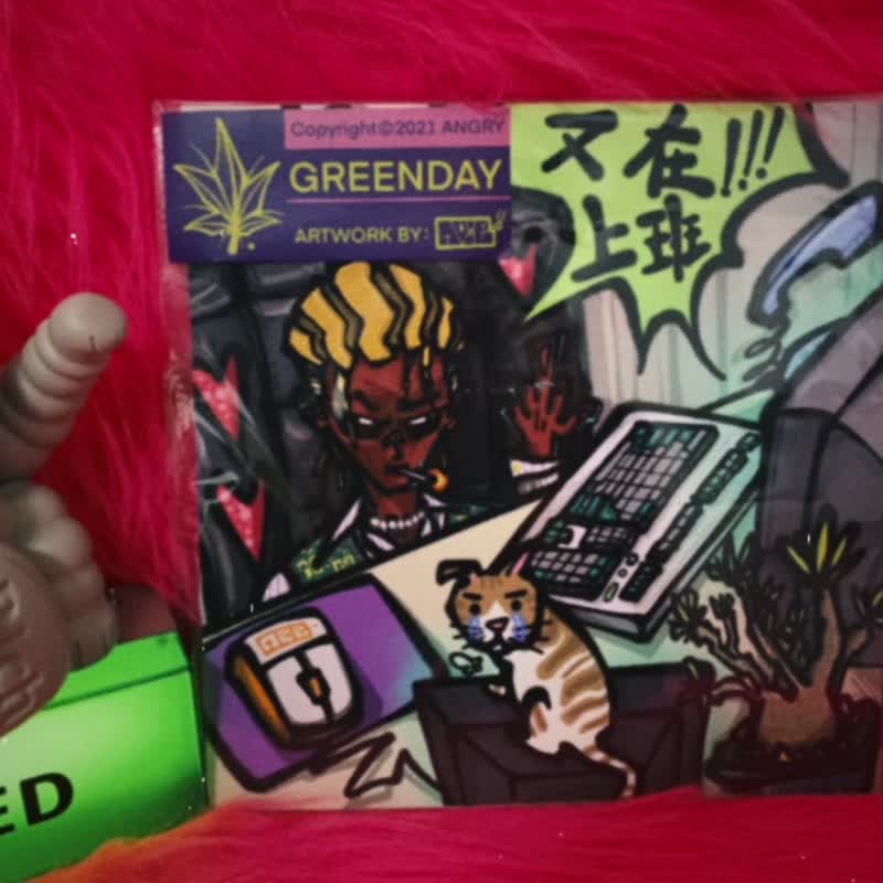 坏男孩日记 系装饰画 a5尺寸黑胶封板2025 母亲节 母亲节礼物 - 海报/装饰画/版画 - 纸 