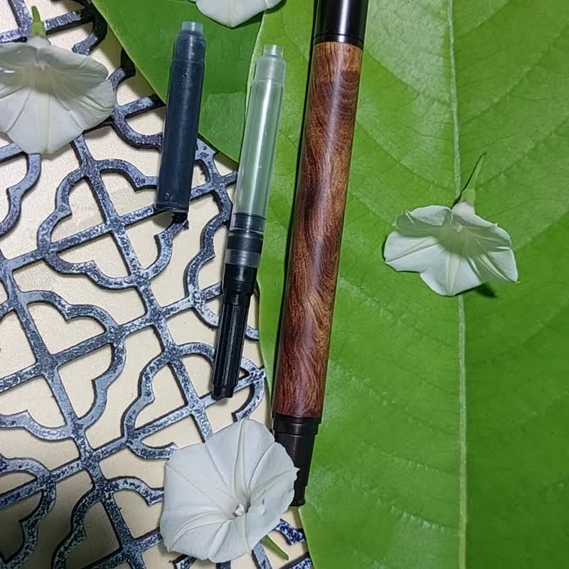 台湾肖楠原木钢笔组 - 钢笔 - 木头 咖啡色