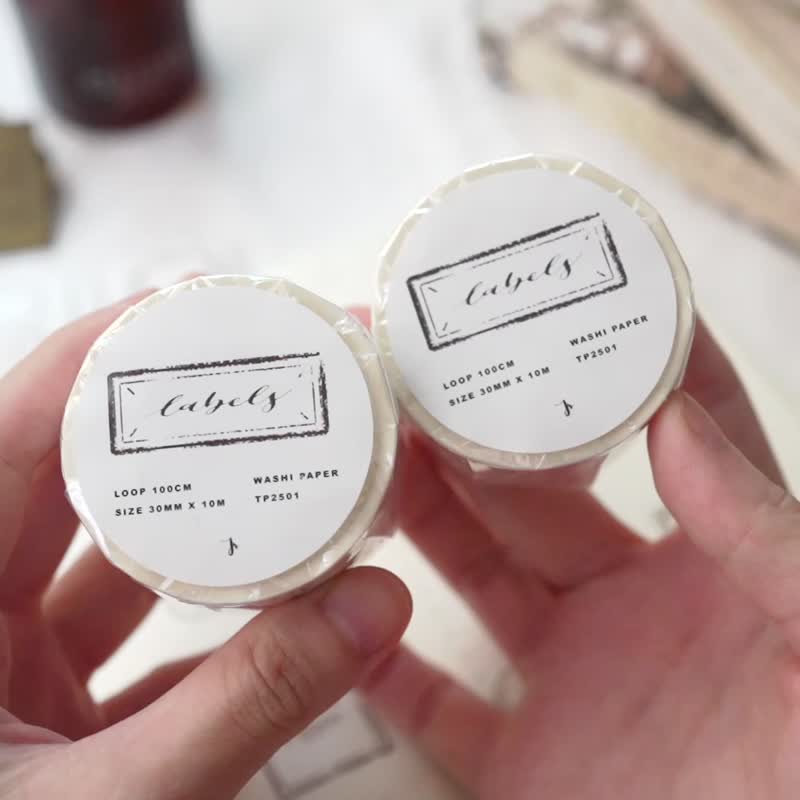 原创割型和纸胶带 标签 labels  日本和纸/手帐胶带 - 纸胶带 - 塑料 