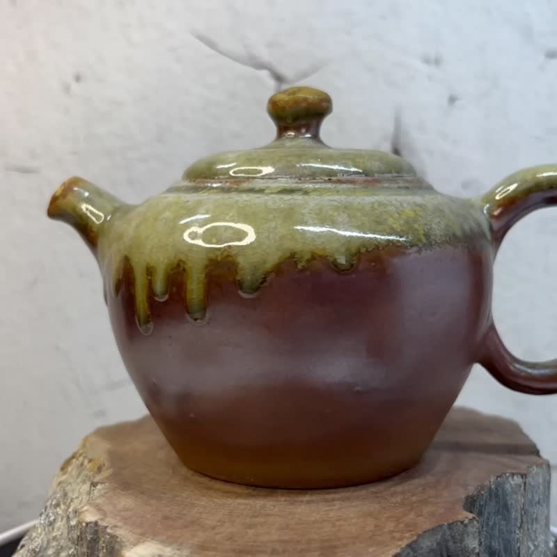 手作 手捏陶 柴烧壶 柴烧茶壶 - 茶具/茶杯 - 陶 