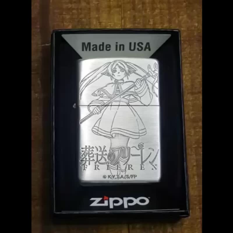【ZIPPO官方旗舰店】葬送的芙莉莲 新队伍防风打火机 ZA-6-A31 - 其他 - 铜/黄铜 银色