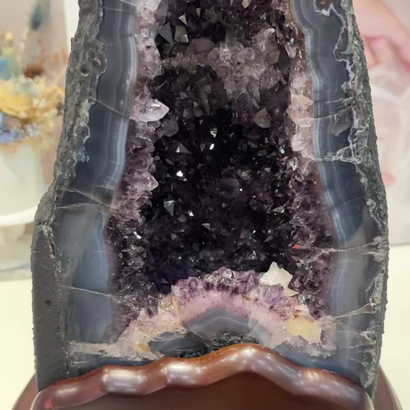 顶级乌拉圭 金型 紫晶洞 11 公斤 - 摆饰 - 水晶 