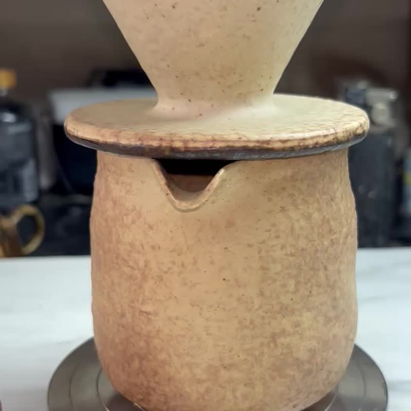 奶黄晶点咖啡组 - 咖啡杯/马克杯 - 陶 金色