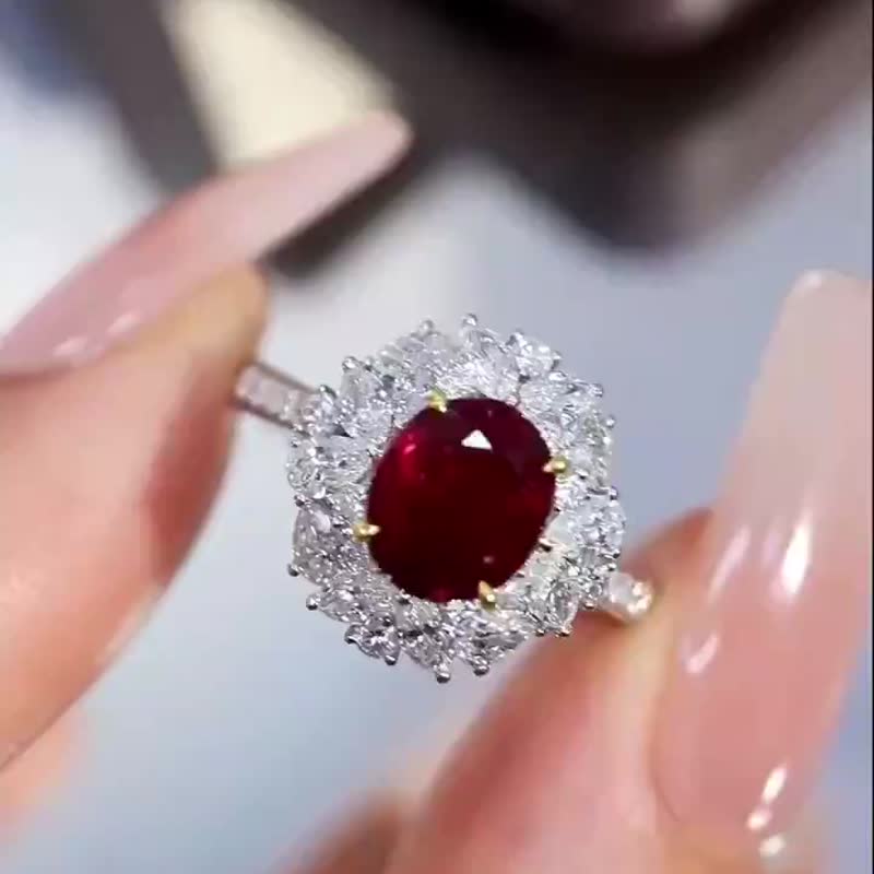 无烧红宝石戒指  2.01克拉 - 戒指 - 宝石 