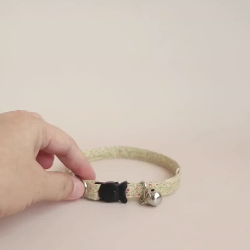 秘密花园猫安全项圈，秘密花园主题。 - 项圈/牵绳 - 棉．麻 多色