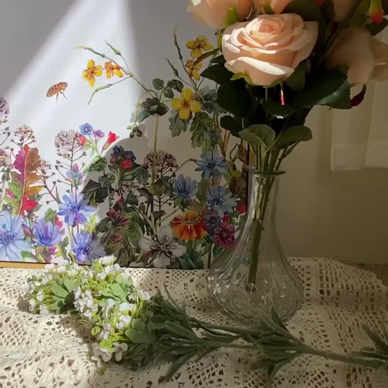 山花烂漫时-卧房挂画/花/插画/水彩画作/摄影/餐桌/复制画/商空 - 海报/装饰画/版画 - 其他材质 多色