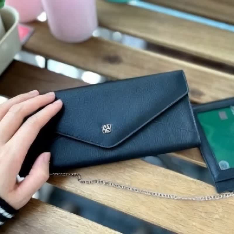 Tosca | Envelope CardCase Wallet 真皮卡套 长钱包/长皮夹/零钱 - 皮夹/钱包 - 真皮 黑色