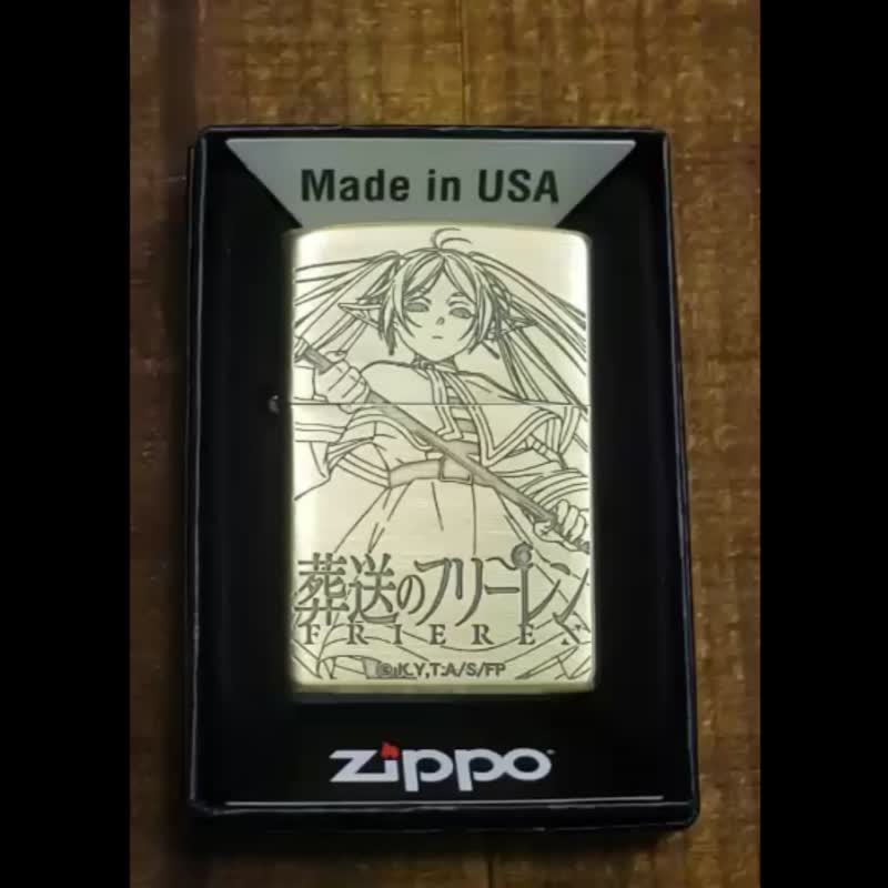 【ZIPPO官方旗舰店】葬送的芙莉莲 勇者一行人防风打火机ZA-6-A32 - 其他 - 铜/黄铜 金色