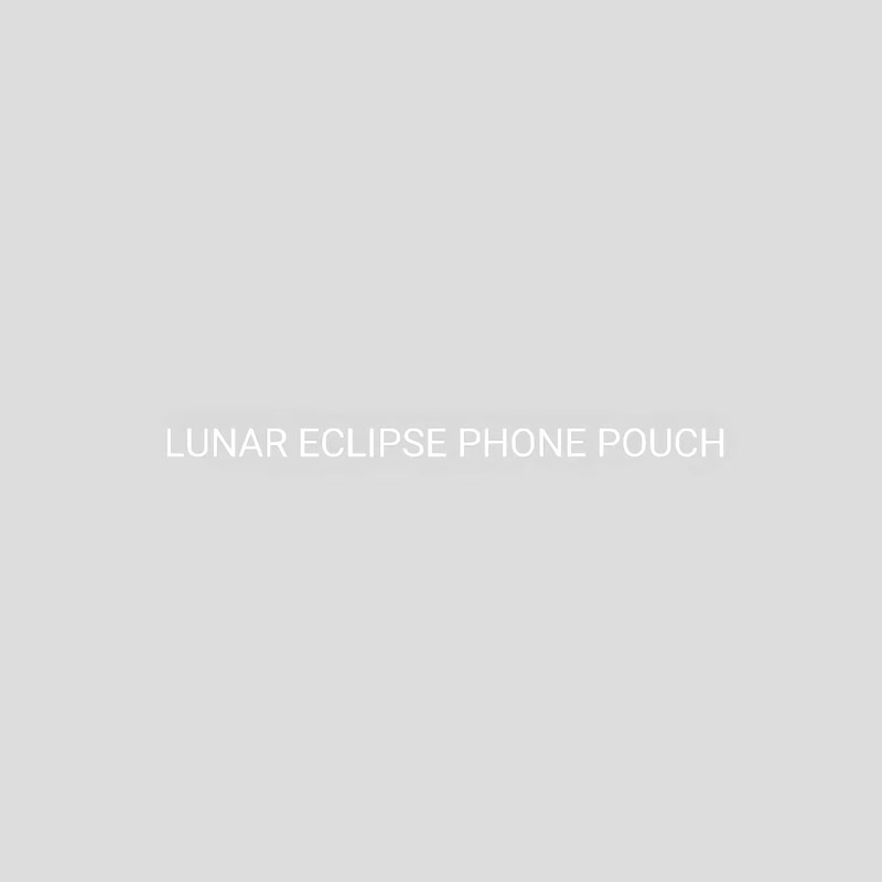 LUNAR ECLIPSE PHONE POUCH 双背带手机包-月 - 侧背包/斜挎包 - 棉 