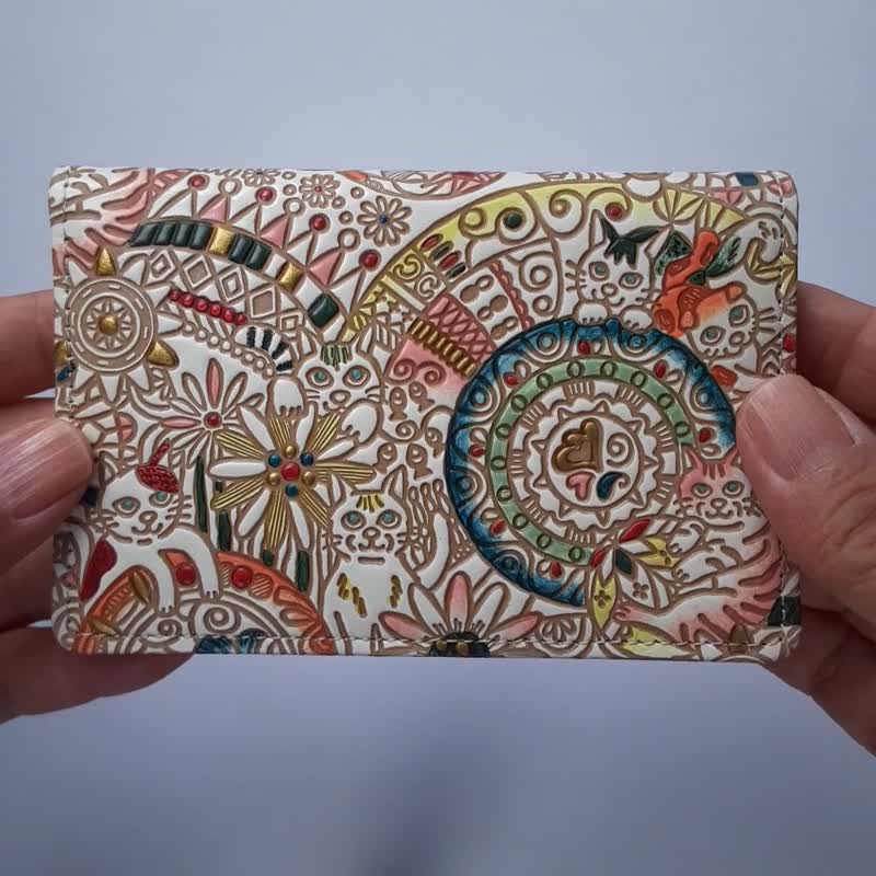 卡夹 躲猫猫猫咪 - 证件套/卡套 - 真皮 多色