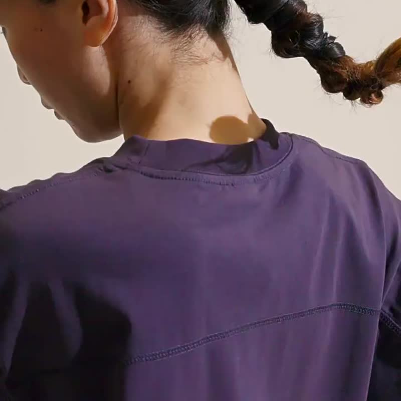 中性風格 拼接設計 COOLMAX材質透氣防曬抑菌涼感短袖Tee 情侶裝T - 男装上衣/T 恤 - 其他人造纤维 多色