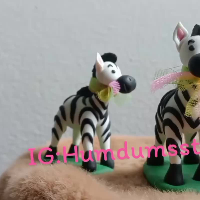 斑马系彩带 陶偶 供奉神坛 - 玩偶/公仔 - 其他人造纤维 多色