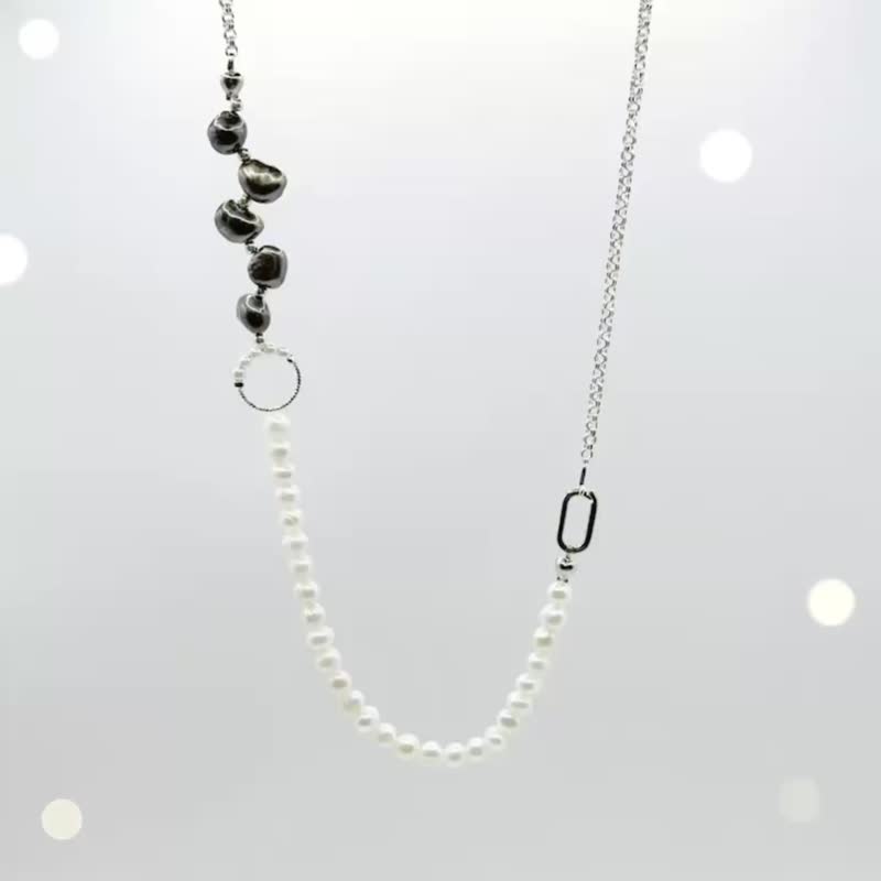 Venus维纳斯女神~微笑系列巴洛克珍珠项链~定制  礼物推荐 定制化 - 项链 - 珍珠 黑色