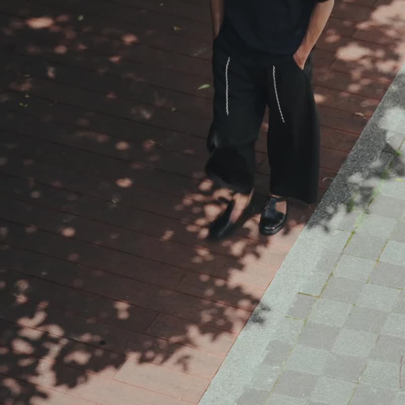 折线T恤 - 男装上衣/T 恤 - 聚酯纤维 蓝色