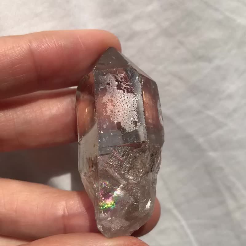 巴西 茶水晶簇 透亮 矿标 天然原石  水晶原矿 水晶 盆景 crystal - 摆饰 - 水晶 卡其色