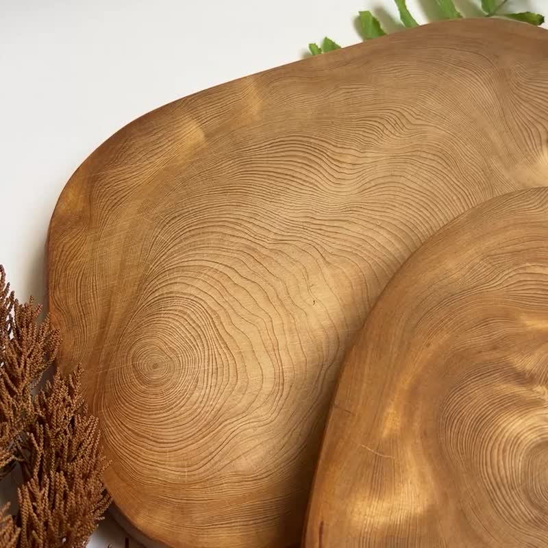 台湾黄桧根瘤重油年轮纹杯垫-手作温度/永久散发木质芬芳 - 杯垫 - 木头 