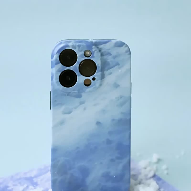 yokoego联名 积雪iPhone全包手机壳 - 手机壳/手机套 - 硅胶 蓝色